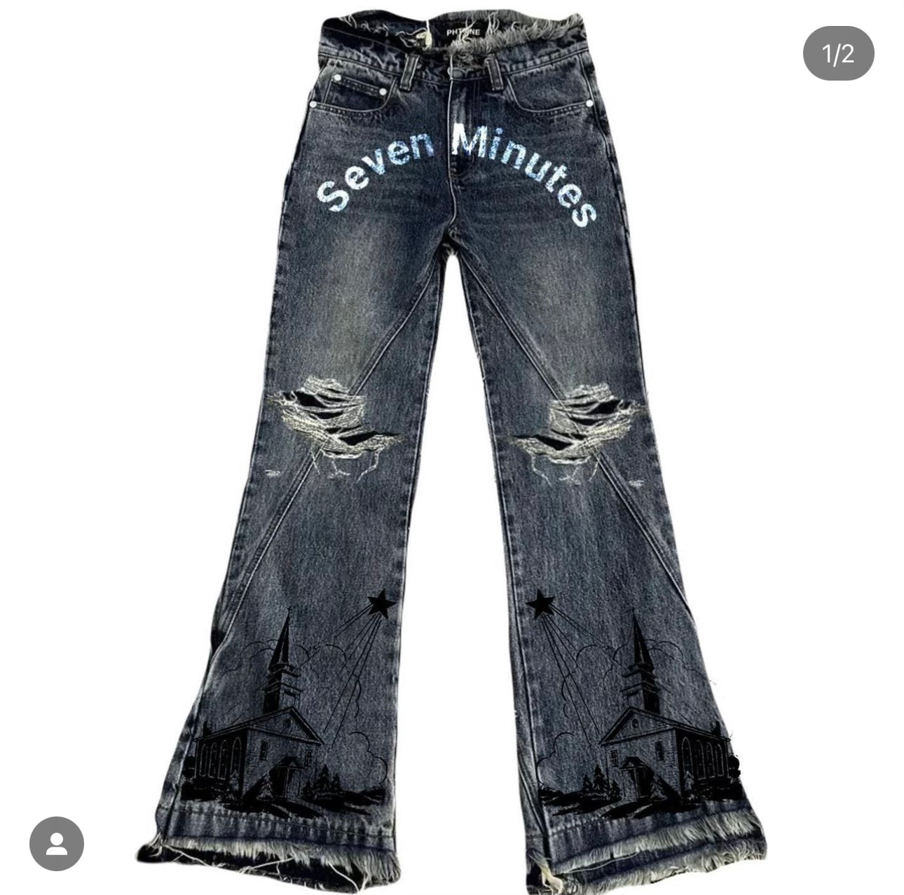 Mens Seven Minutes in Heaven Custom Denim Jeans