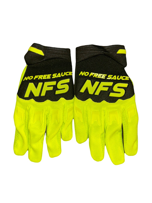 NFS BOX GLOVES HIGHLIGHTER GREEN